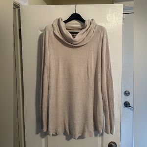 Barefoot Dreams Cozy Chic Ultra Lite cowl neck tunic sand dune size large